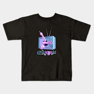 vaporewave arabic design Kids T-Shirt